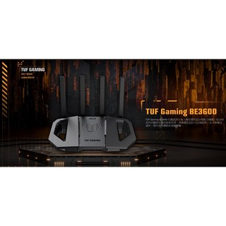 華碩 ASUS TUF-BE3600 雙頻 WiFi 7 電競路由器 2.5G埠 AiMesh (原廠三年保), 1個