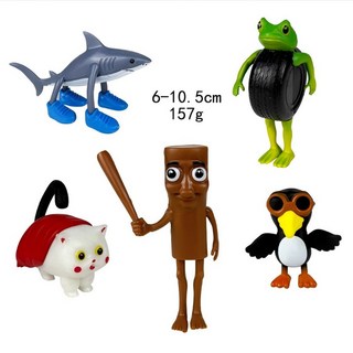 이탈리아 Brainrot 귀여운 피규어 세트 Tung Sahur Tralalero Tralala 만화 그림 장난감 Kawaii 장식 크리스마스 선물, 5pcs set style 10