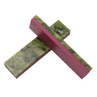 七彩翡翠 3000/10000目 紅寶石綠瑪瑙磨石棒 油石 磨刀石 超硬精磨, 1個, 天然紅寶石+綠瑪瑙雙面磨刀石,賣場總金額滿百才有出貨(不含運)