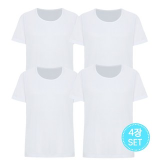 [로쉬] 쿨 에어 메쉬 스판 반팔 런닝 4매입 세트