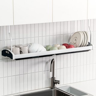 뉴해피 부착식 식기건조대 1000 연마제 없는 스텐 304 그릇건조대, 1개, 총 높이 27cm, 1000단