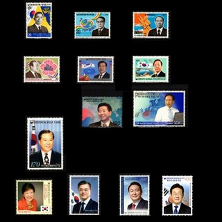 우표/ 역대 대통령 취임 기념 우표 13종 (9대-21대), 1세트, 대통령 취임우표 13종