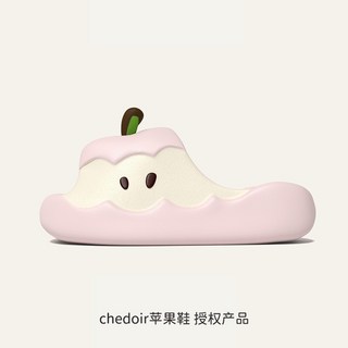 CHEDOIR 兒童蘋果拖鞋 EVA防滑靜音 居家浴室外穿柔軟寶寶涼鞋 粉蘋果款