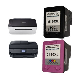 삼성 잉크 M180 C180 SL-J1660 SL-J1770FW 호환, 1개, 대용량 검정색