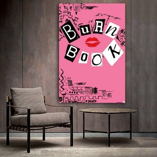 노 브랜드 Mean Girls Burn 책 포스터 장식 그림 캔버스 벽 예술 거실 침실 Painti 0408 Architecture, no frame