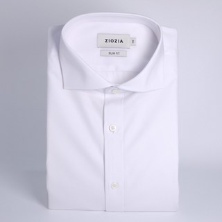 백화점 상품 지오지아 남성 와이셔츠 화이트 블루 슬림핏 스판 IV1107