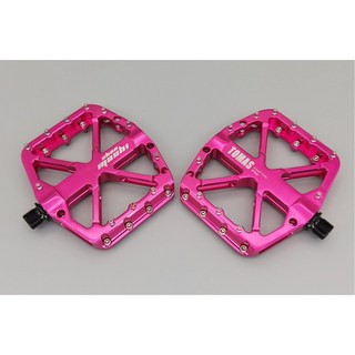 와이드 자전거 페달 도로 3베어링 사이클링 미끄럼 방지, pink, 1개