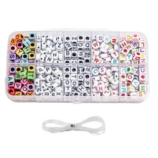 알파벳 이니셜 비즈 공예 키트 10칸, 1개, C세트