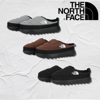 노스페이스 패딩 신발 남여공용 화이트라벨 25FW 웨이브 뮬 방한화 퀼팅 패턴 슬리퍼 겨울 슈즈
