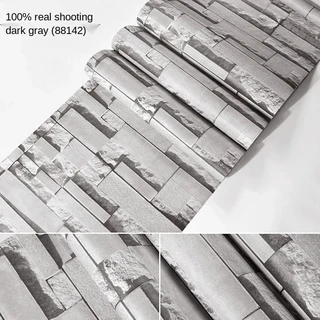 벽돌 패턴 벽지 3d 스테레오 벽 배경 미용실 이발소, 06 E