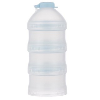 小獅王辛巴 滑溜溜專利奶粉盒(菈藍/貝粉) 杯底圓滑設計 獨立分裝, 菈藍, 1個