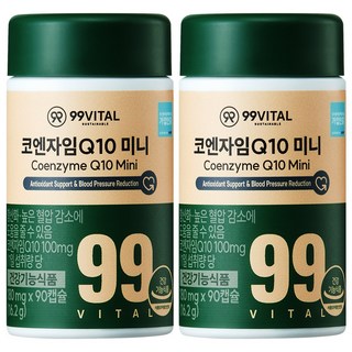 99바이탈 코큐텐 코엔자임Q10 미니, 2개, 90정