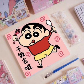 油畫填色數字繪畫DIY 手工油畫 裝飾掛畫, 【福良油畫】S036,2020畫布+顏料+木框+畫筆, 1個