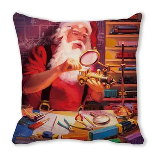 크리스마스 만화 귀여운 강아지 디지털 인쇄 짧은 플러시 베개 커버 자동차 소파 사무실 쿠션 커버 홈 상품, A. 35x35CM(13in), 03 TPR228-4, 1개