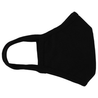 오가닉 방한대 순면 성인용 마스크 새부리형 빨아쓰는 귀 편한 마스크 7매, 블랙, 1세트, 7개입