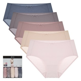 제임스딘 데일리 베이직 면모달 하이웨스트 팬티 5P