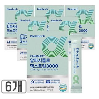 알파cd 분말 식약청인증 haccp 정품 카바맥스더블유6 고함량 알파씨디, 6개, 56g