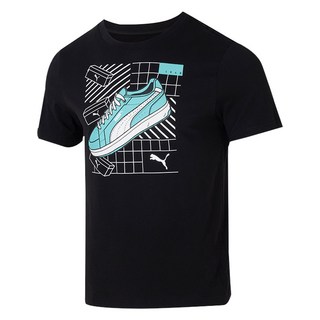 푸마 남성 그래픽스 스니커 스포츠 반소매 티셔츠 634202
