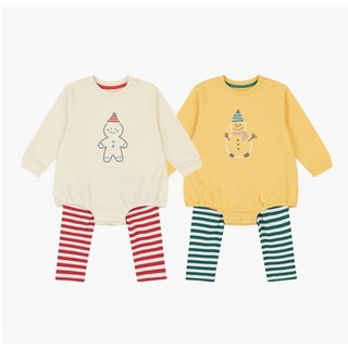 [아가방]이월파격할인 가격인하 60% 가을 겨울 연말 백일 돌 선물 추천 크리스마스st 리고트바디수트세트 01Q717513_2001분당