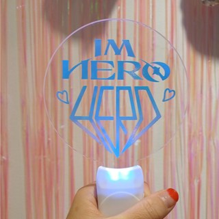 임영웅LED응원봉 영웅시대 아크릴야광팬봉 IMHERO 콘서트필수템 팬미팅응원템, 1개, HERO야광LED응원봉