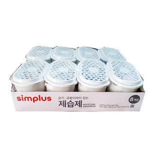 홈플러스 심플러스 습기제거제 제습제 8개입, 1세트, 300g