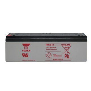 【YUASA】湯淺NP2.3-12鉛酸電池12V2.3Ah，適用於監視系統、太陽能照明燈及電子磅秤
