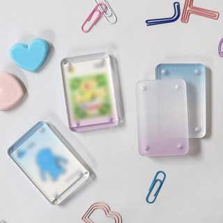 그라데이션 증명사진 아크릴 자석 액자, 1개