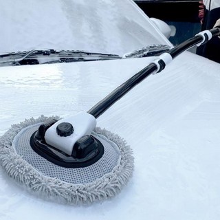 차량청소 자동차관리 먼지제거 밀대 세정도구 극세사 곡선형 회전헤드, 상세페이지 참조, 1개