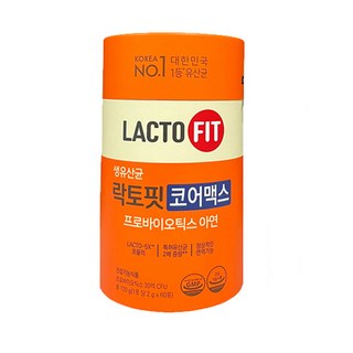 NEW 종근당 락토핏 코어맥스, 120g, 7개
