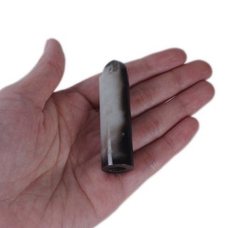 《博古珍藏》天然和闐玉雕翎管把玩．24公克．早期收藏．老件文物．博物館級．感恩特賣．超值回饋