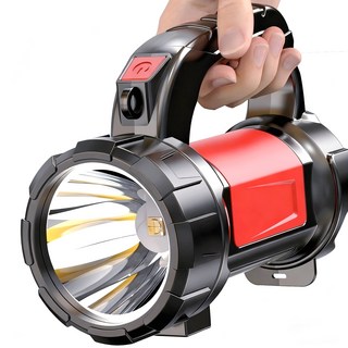 MOVTEESS強光遠射手電筒，多檔位照明，戶外應急必備，輕巧便攜, 1個