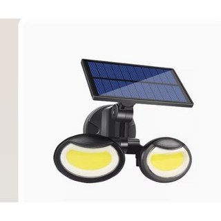 四月科技能源 新款太陽能壁燈 108COB人體感應雙頭可旋轉家用庭院戶外防水路燈A0300