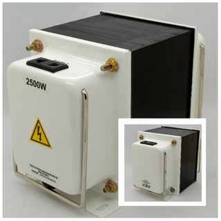 工廠直營攜帶式升降壓變壓器 110V 220V 2500W(附電源線 無融絲保險絲) 矽鋼片H18 0.35mm, 1個