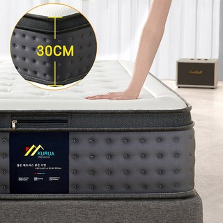 KURUA 침대 매트리스 독립스프링 매트리스, 30cm, 중간