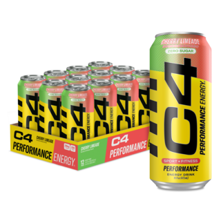 C4 高效能能量飲 櫻桃萊姆汽水, 12個, 473ml