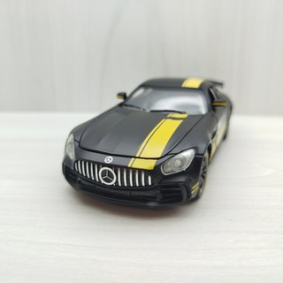 宅米吉 1:32 賓士 BENZ GT 消光黑 合金模型車 聲光玩具車 兒童禮物 收藏, 1個