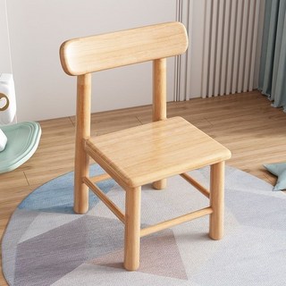 椅凳 板凳 換鞋凳 凳子 小凳子 木頭椅 椅子 實木凳子 實木靠背椅家用客廳小椅子吃飯餐椅, 加固款原木色【32*32*50cm】, 1個