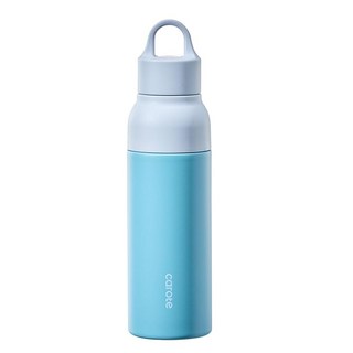 CAROTE 카로테 물병 570ml 진공단열 원푸시로 마실 수 있다 스포츠 보틀 보온보냉 차망포함 머그통 스테인리스 식기세척기 사용가능 BPA프리 휴대하기 편리한 캐리 루프 아웃도, 01 Ti3105