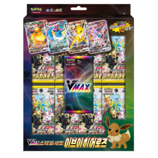 포켓몬카드 VMAX 스페셜세트 이브이 히어로즈, 혼합색상, 1개