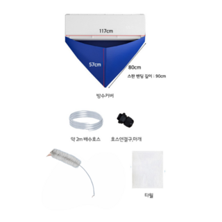 온리코 에어컨 셀프 청소 커버 세트, 1세트, 에어컨 청소커버