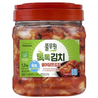 풀무원 톡톡 썰은김치 PET, 1.2kg, 23개