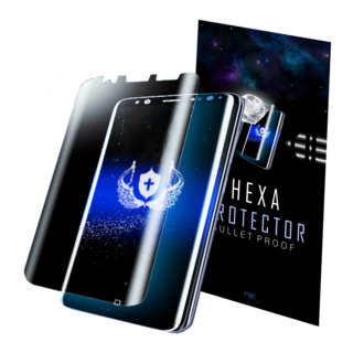 Hexa Protector 鋼化玻璃膜塗層 PET 聚氨酯 曲面 全覆蓋 高透光 螢幕保護貼 3片, 1套