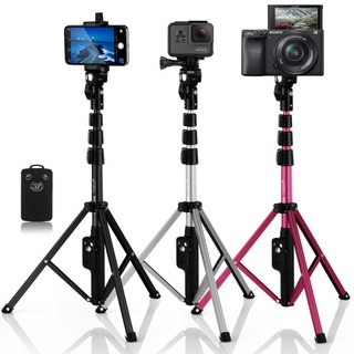 셀루미 VCT-188 무선 삼각대 셀카봉 풀세트, 블랙, 1개
