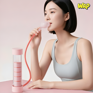 WAP 호흡 훈련 폐활량 복식 호흡 심폐 흉곽 필라테스 트레이너 복부근육, 1세트, 핑크