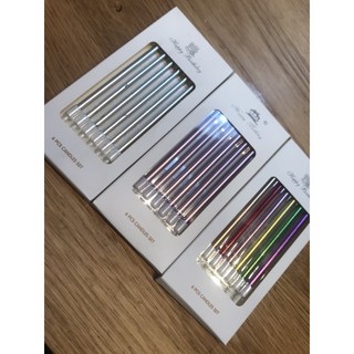 生日蠟燭 6支盒裝，金色、銀色、彩色長桿鉛筆蠟燭, 1個, 粉紅色