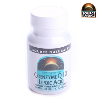 SOURCE NATURALS 輔酶Q10硫辛酸膠囊 30mg, 1入, 30顆