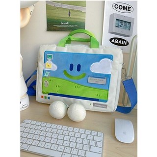 小眾設計電腦包2023新款14寸手提包單肩斜挎包, 長了腿的電腦包（普通版）,收藏店鋪 送禮物 優先發貨