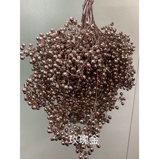 進口乾燥胡椒果 (噴色系列) 花藝設計素材，多色可選，自然乾燥，持久觀賞, 1個, 銀色,5公克