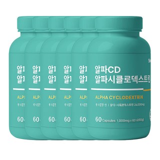 알파CD 알파시클로덱스트린 난소화성말토덱스트린 정 식약청인증 HACCP, 6개, 60회분