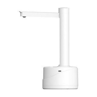電動抽水器 桶裝水抽水器 一鍵自動出水 家用辦公室飲水機, 1個, 【白色】三檔定量出水（送1.2米軟管), 白色